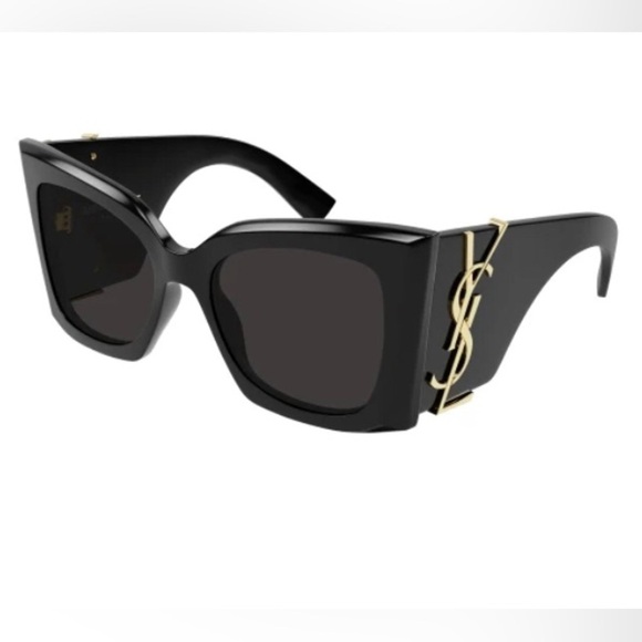 Authentic Saint Laurent SL M119 BLAZE cat eye Sunglasses with gold YSL emblem main image 5